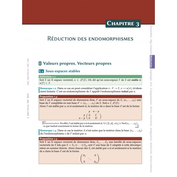 Cours de Mathématiques — MP/MP* — Licence — Agrégation