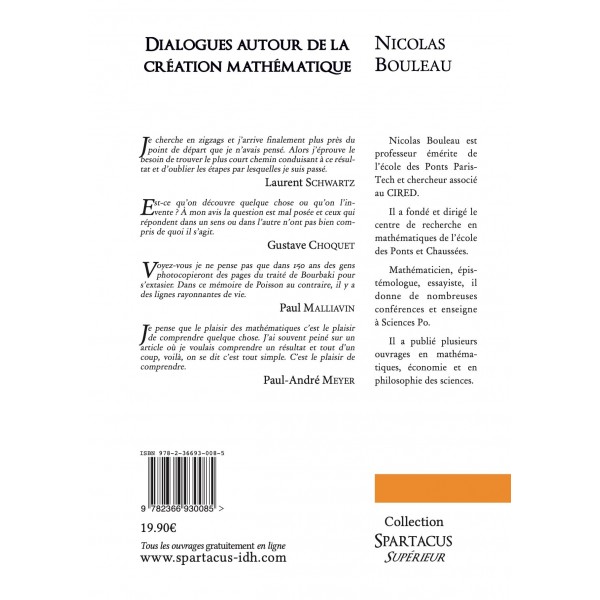 Dialogues autour de la création mathématique