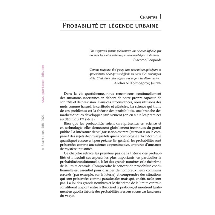 Hasard, probabilité et complexité — Angelo Vulpiani