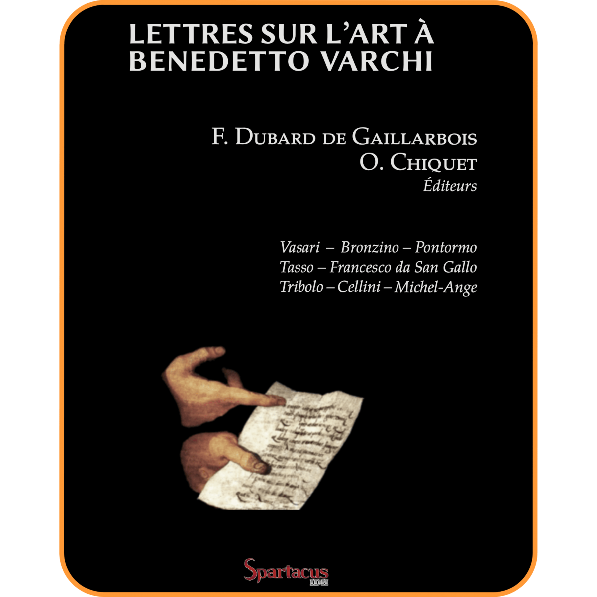 Lettres sur l'art à Benedetto Varchi