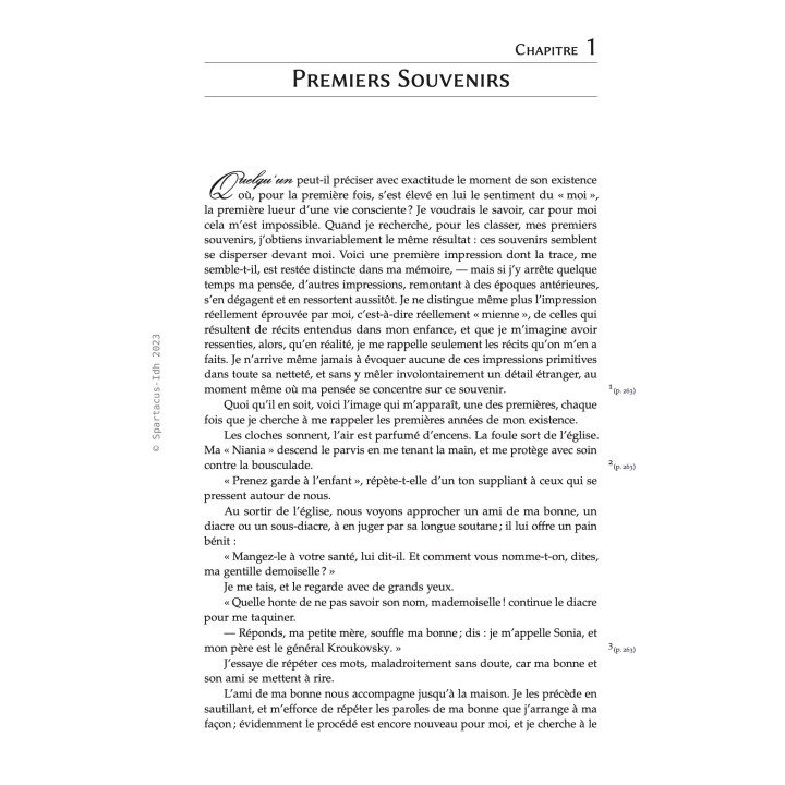 Souvenirs d'enfance — Sophie Kovalewsky