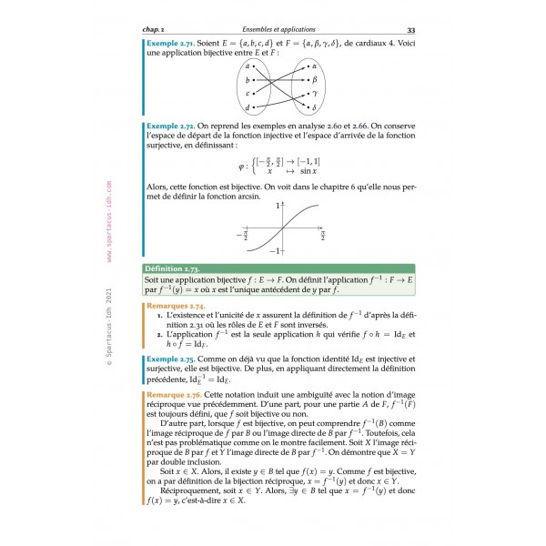 Mathématiques approfondies, ECG première année