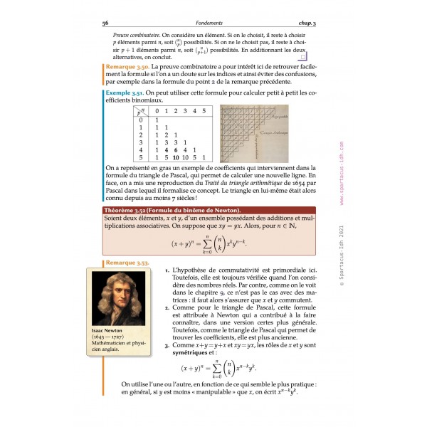 Mathématiques approfondies, ECG première année