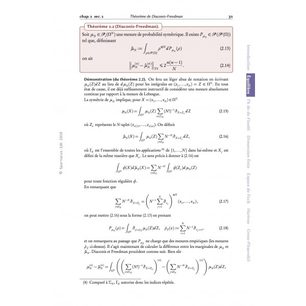 Théorèmes de de Finetti, limites de champ moyen et condensation de Bose-Einstein