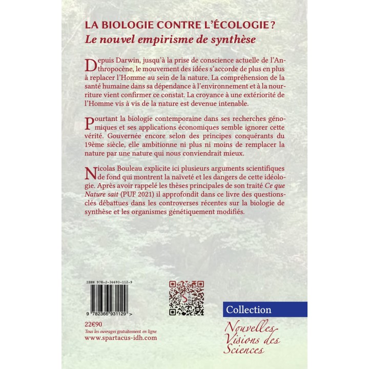 La biologie contre l'écologie ? — Nicolas Bouleau