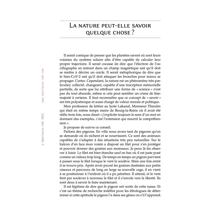 La biologie contre l'écologie ? — Nicolas Bouleau