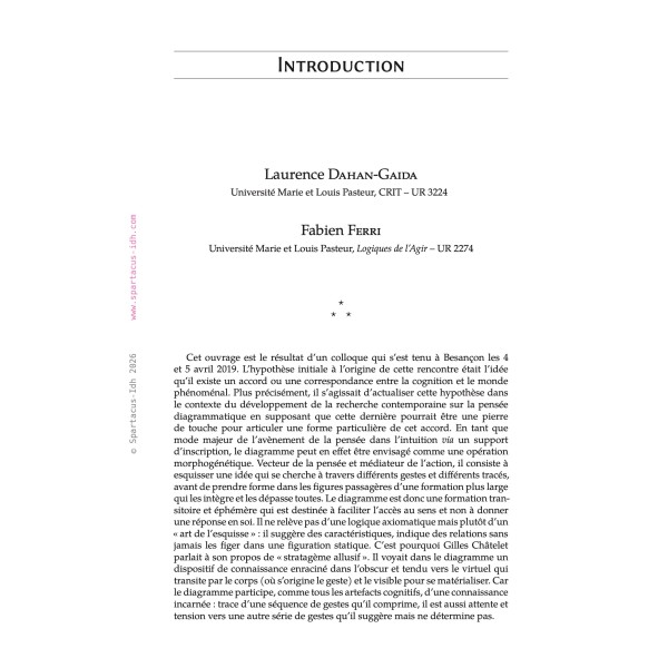 Diagrammes, formes et métamorphoses
