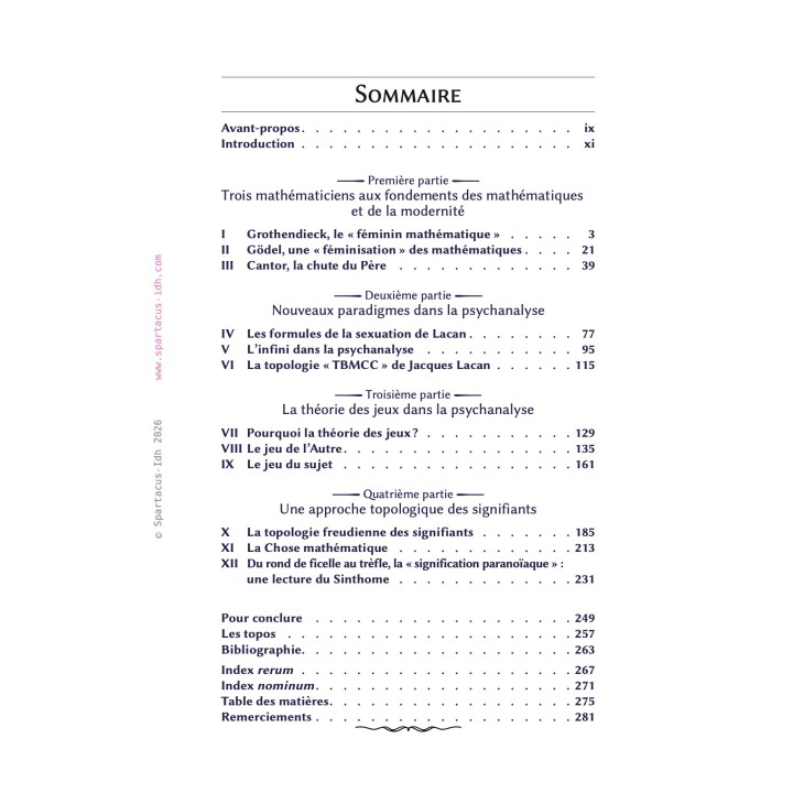 Lacanian Mathematics: Cantor, Gödel, Grothendieck and Feminism