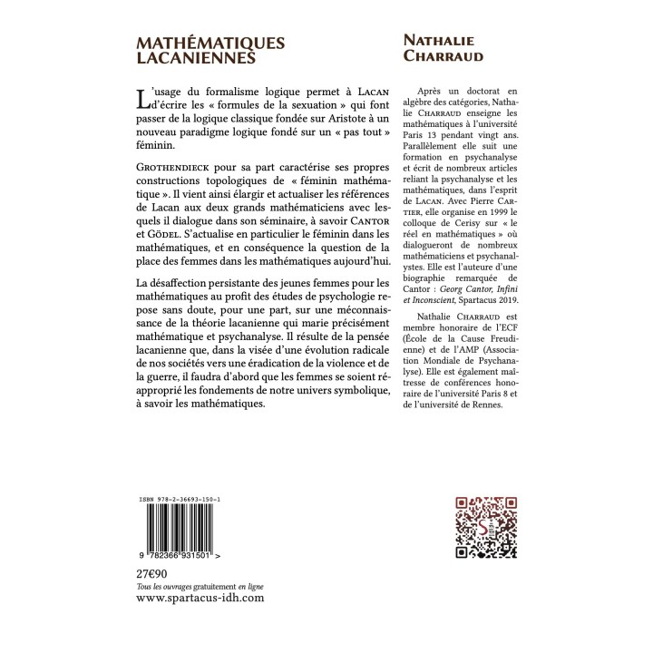 Lacanian Mathematics: Cantor, Gödel, Grothendieck and Feminism