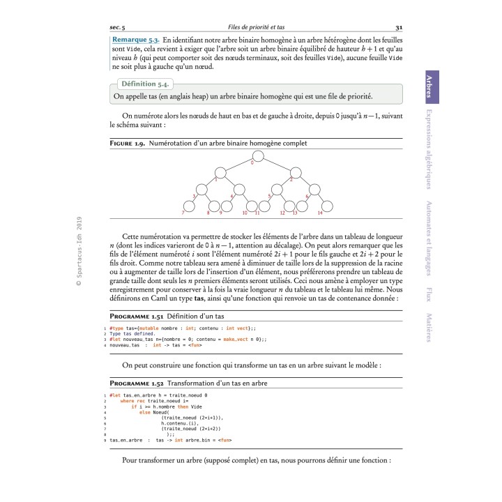 Cours d'informatique MP-L2 — Denis Monasse