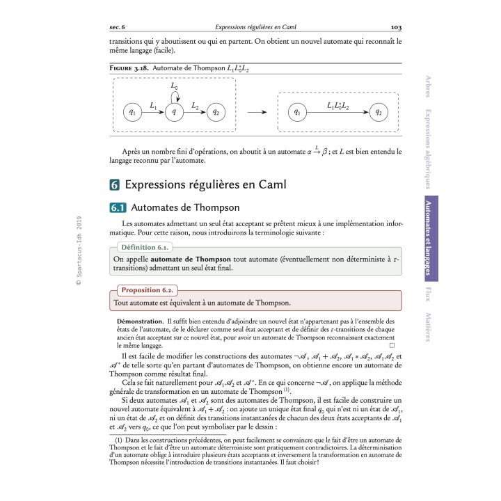 Cours d'informatique MP-L2 — Denis Monasse