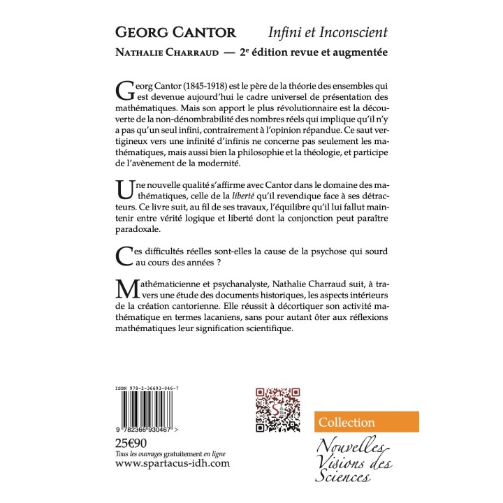 Georg Cantor — Infini et inconscient — Nathalie Charraud
