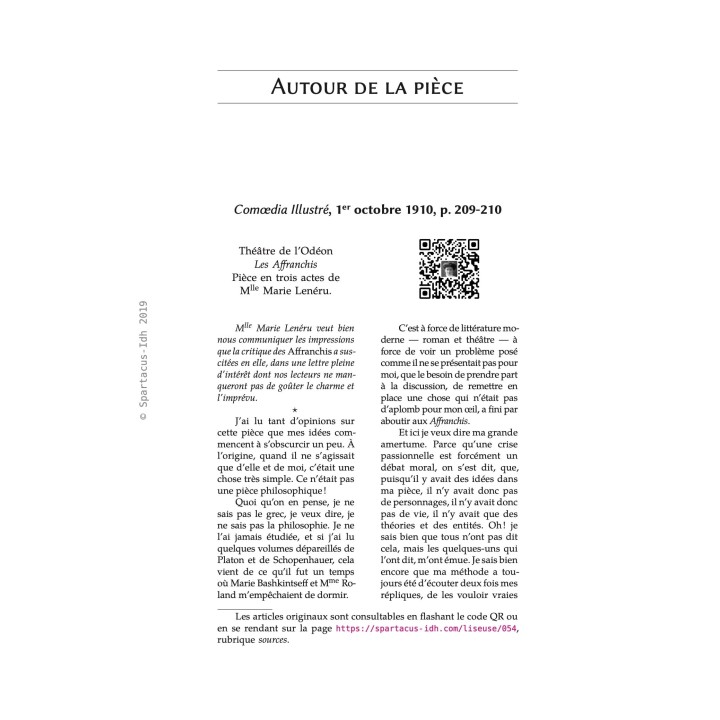 Œuvres complètes — Théâtre I — Marie Lenéru